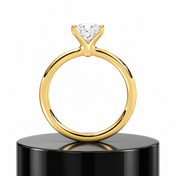 Princess Solitaire Ring