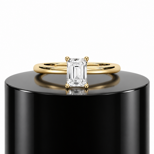 Emerald Solitaire Ring