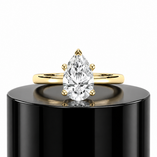 2ct Pear Solitaire Ring