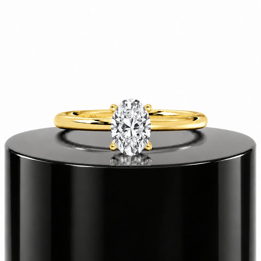 Oval Solitaire Ring