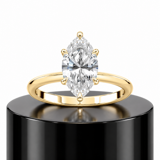 2ct Marquise Solitaire Ring