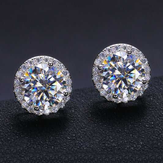 VVS Round With Cluster Earrings