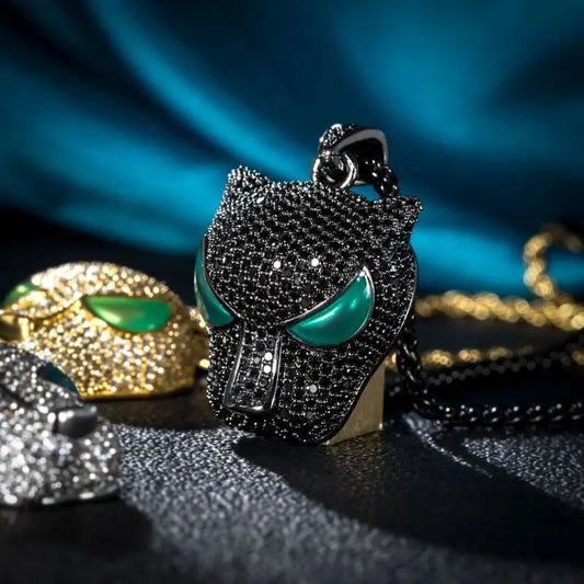 Black Diamond Panther Pendant