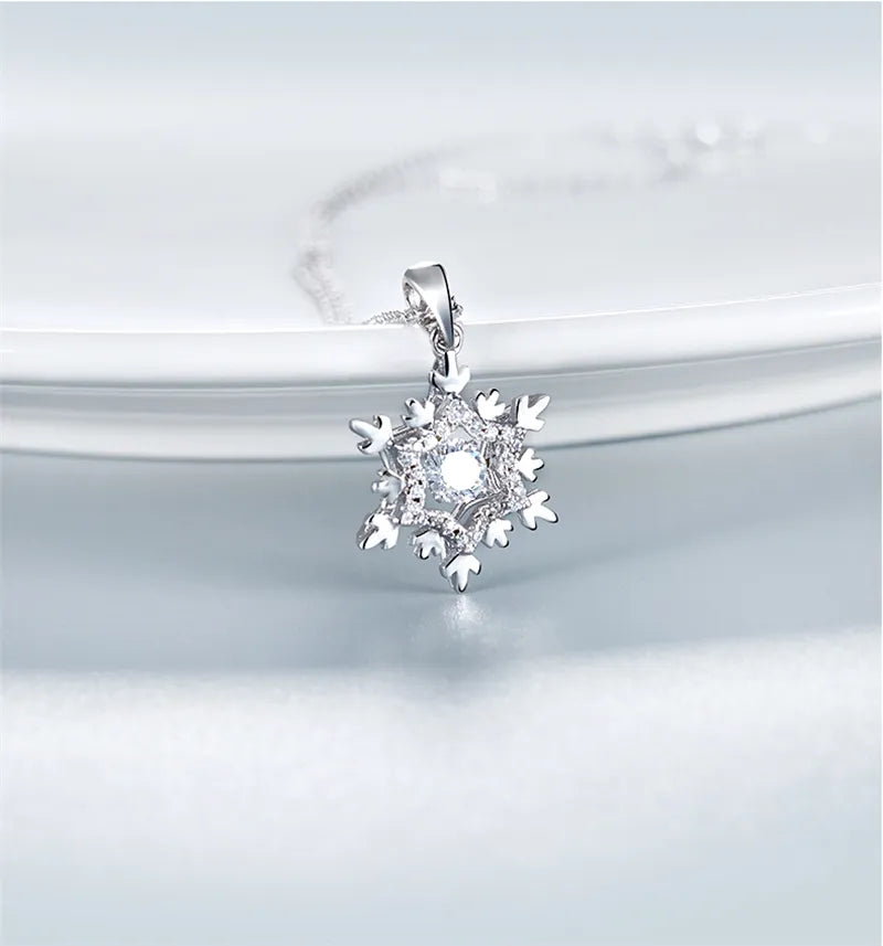 Moissanite Dancing Diamond Snowflake