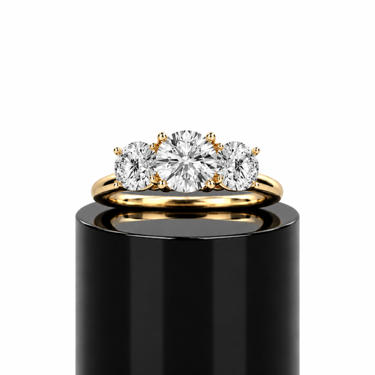 Round Classic Trilogy Ring