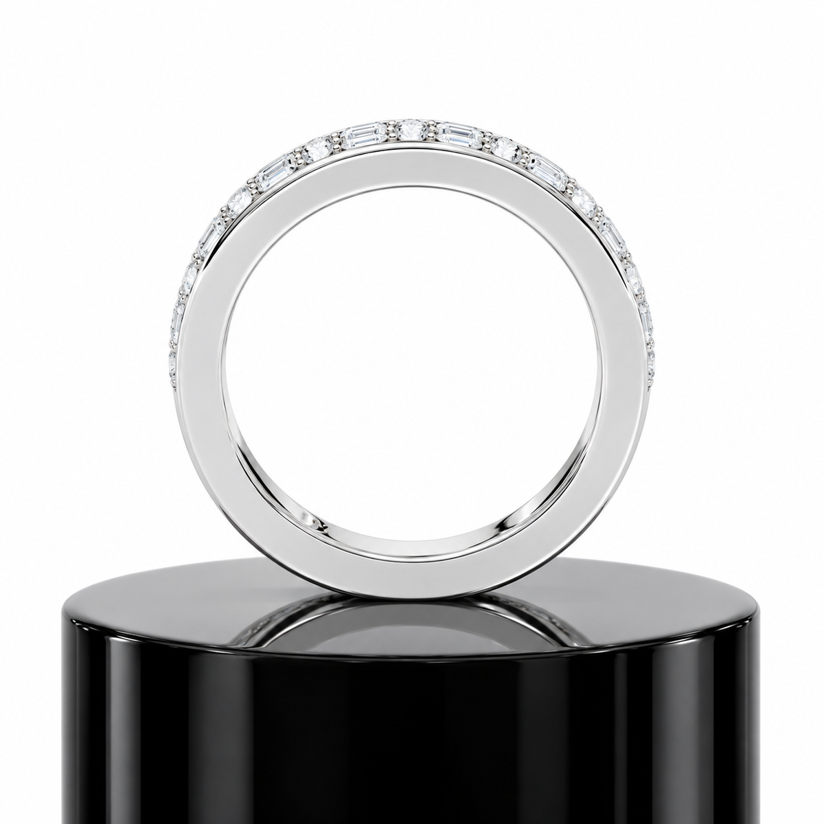 Emerald Fusion Diamond Band
