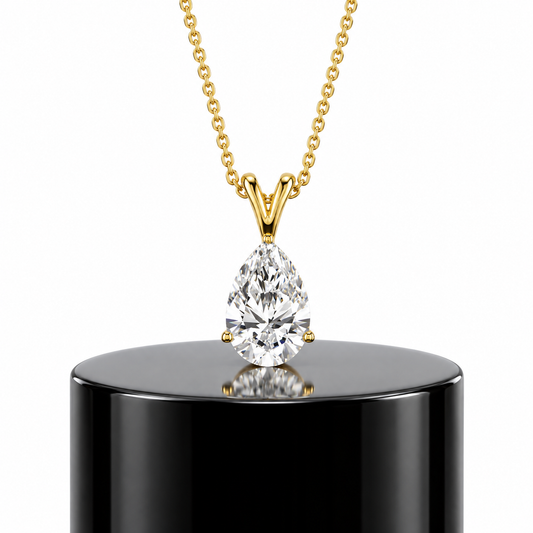 Pear Diamond Pendant