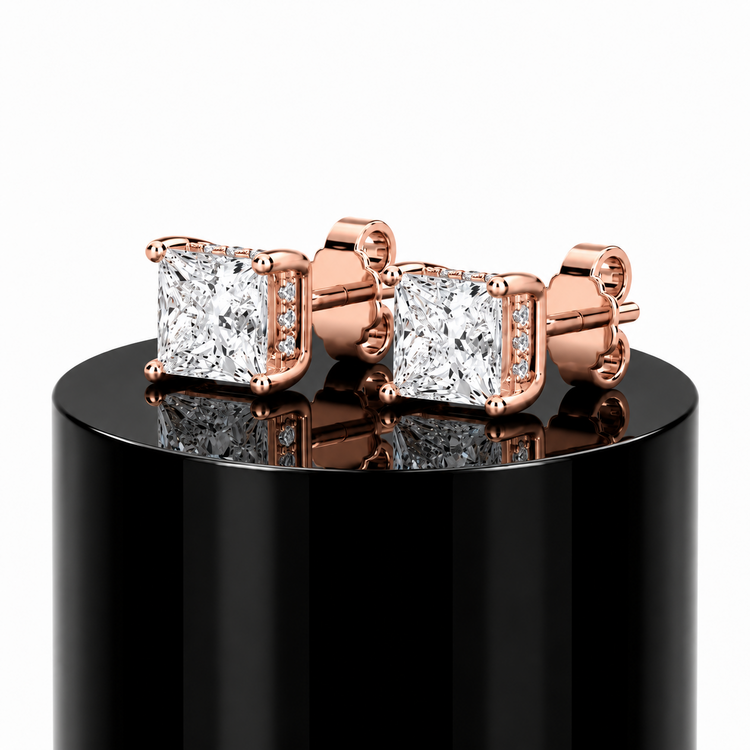 Princess Hidden Halo Studs