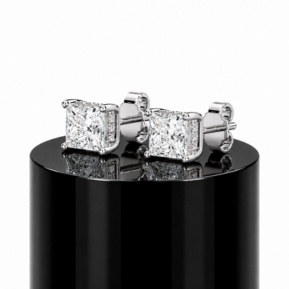 Princess Hidden Halo Studs