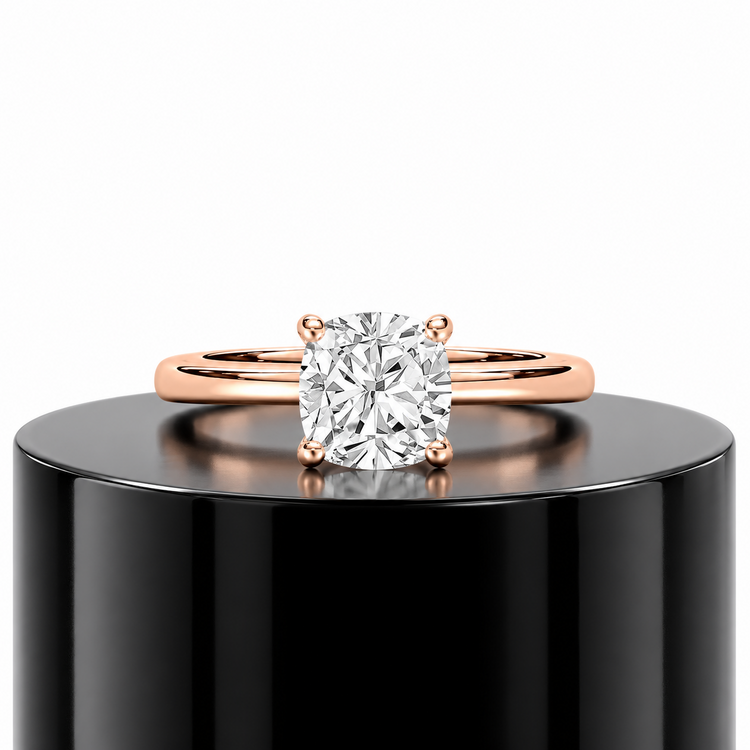 2ct Cushion Solitaire Ring