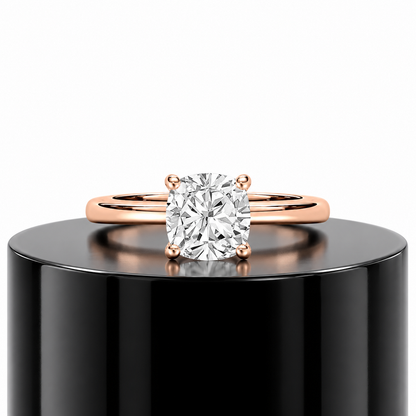 2ct Cushion Solitaire Ring