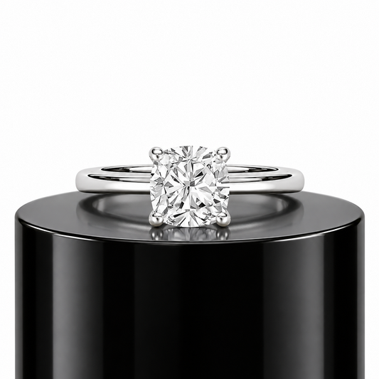 2ct Cushion Solitaire Ring