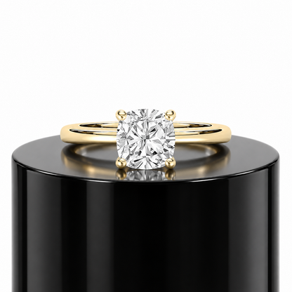 2ct Cushion Solitaire Ring