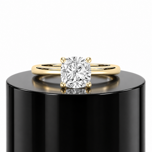 2ct Cushion Solitaire Ring