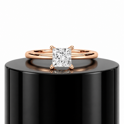 Princess Solitaire Ring