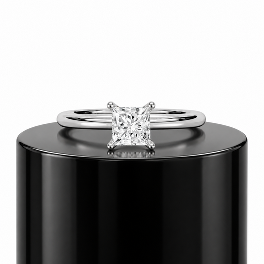 Princess Solitaire Ring