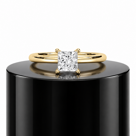 Princess Solitaire Ring