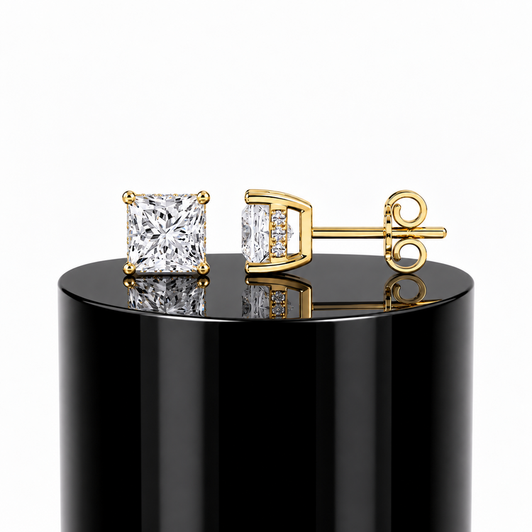 Princess Hidden Halo Studs