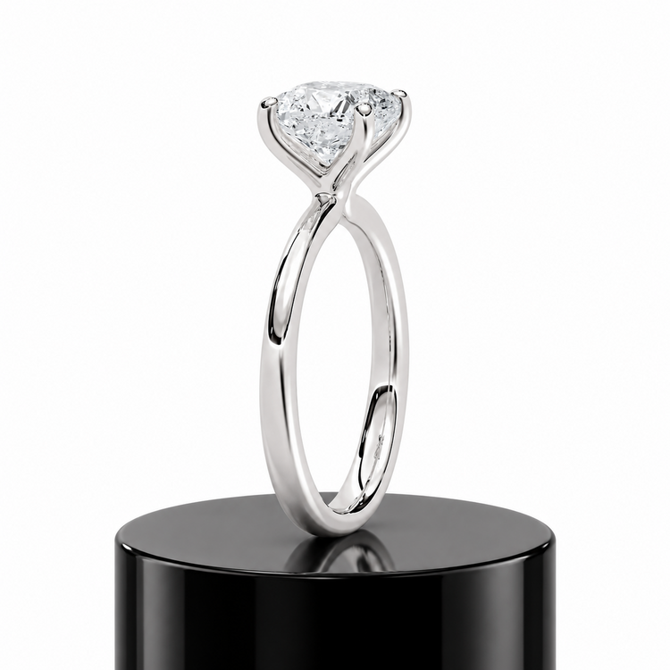 2ct Cushion Solitaire Ring
