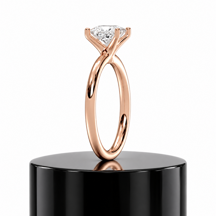 Princess Solitaire Ring