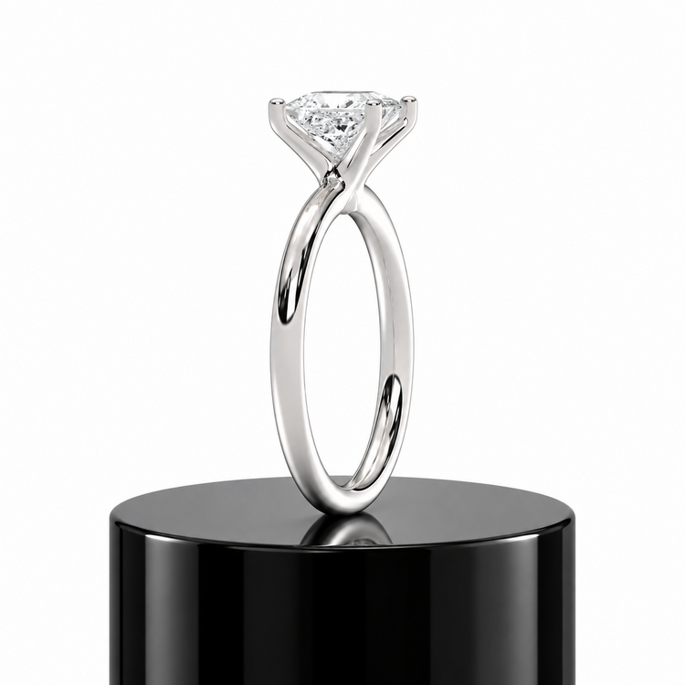 Princess Solitaire Ring