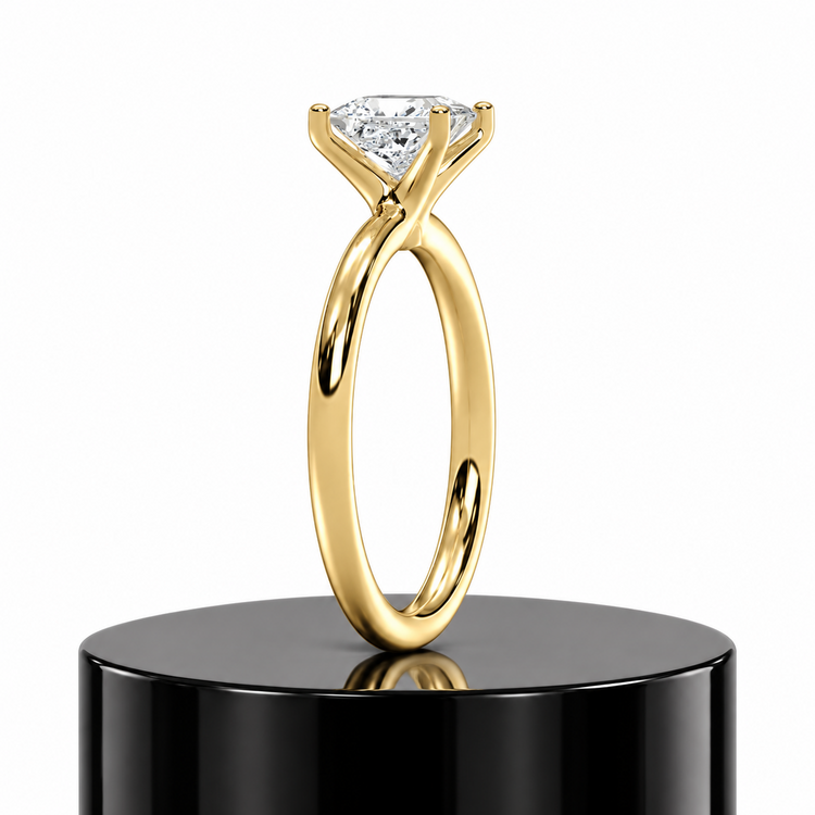 Princess Solitaire Ring