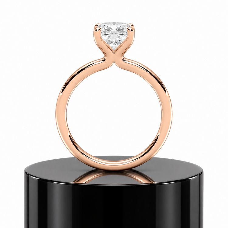 2ct Cushion Solitaire Ring