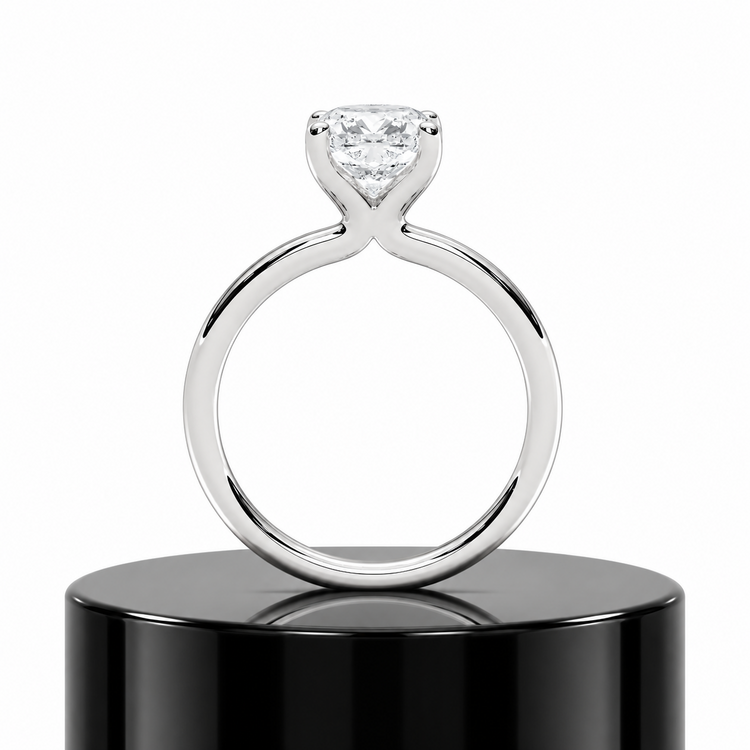 2ct Cushion Solitaire Ring