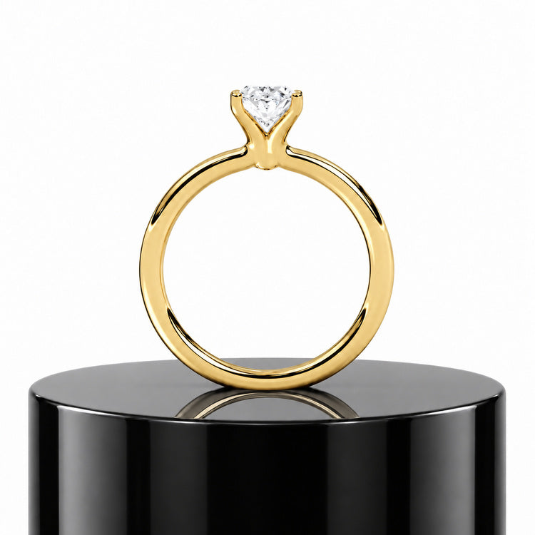 Oval Solitaire Ring