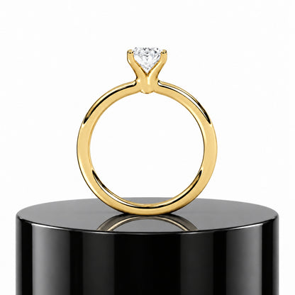 Oval Solitaire Ring
