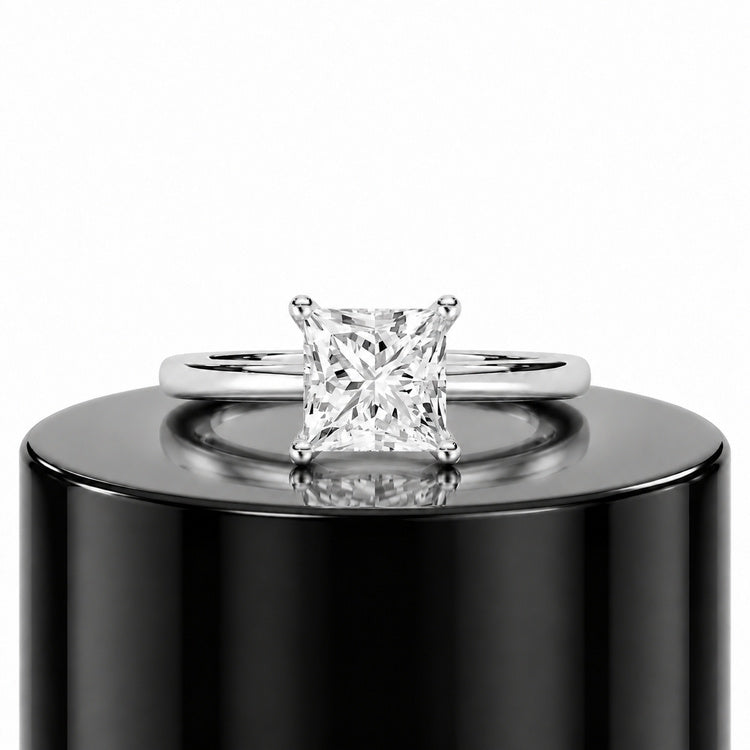 2ct Princess Solitaire Ring