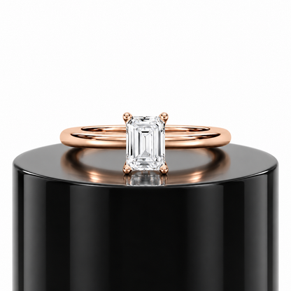 Emerald Solitaire Ring