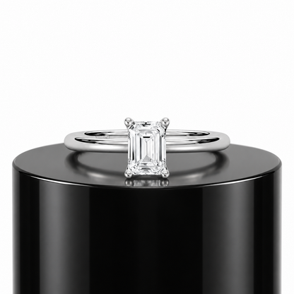 Emerald Solitaire Ring