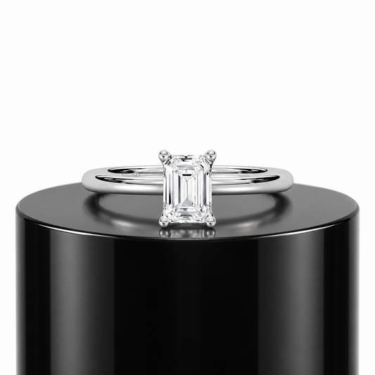 Emerald Solitaire Ring
