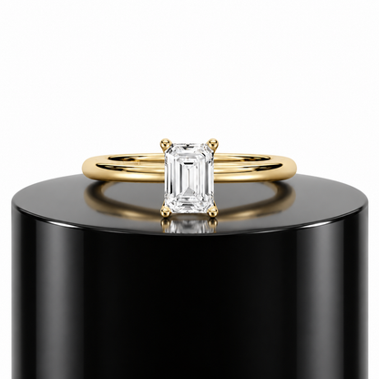 Emerald Solitaire Ring