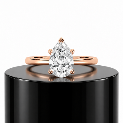 2ct Pear Solitaire Ring