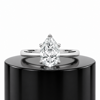 2ct Pear Solitaire Ring