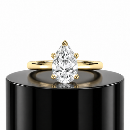 2ct Pear Solitaire Ring