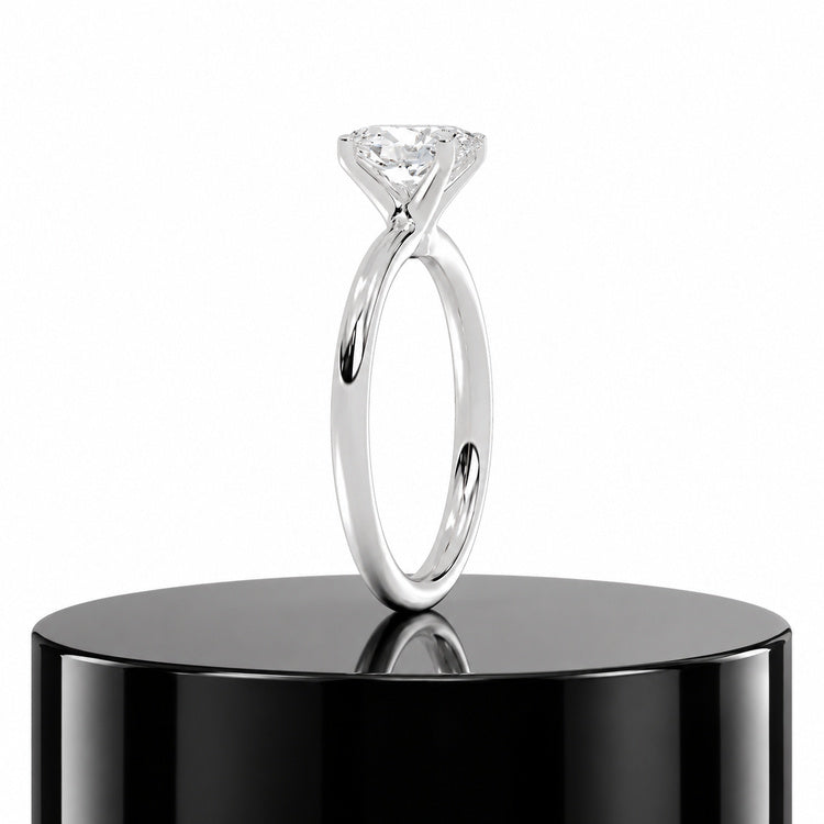 Oval Solitaire Ring