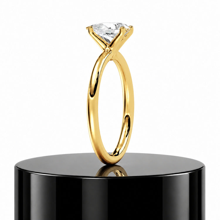 Oval Solitaire Ring