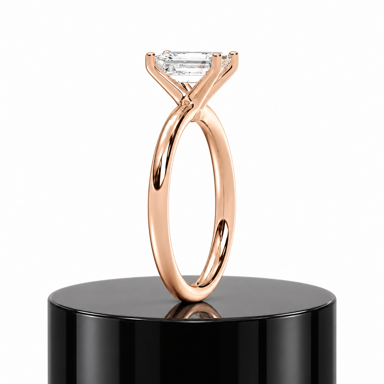 Emerald Solitaire Ring