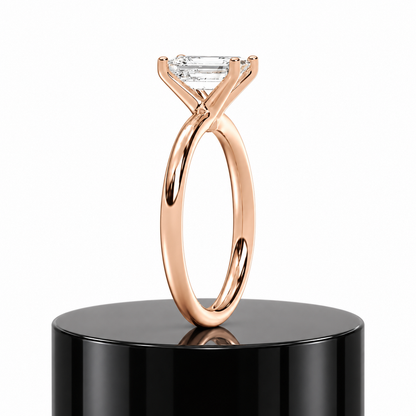 Emerald Solitaire Ring