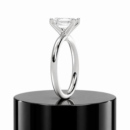 Emerald Solitaire Ring