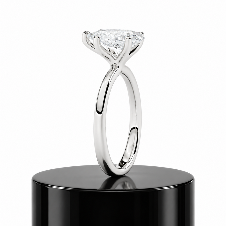 2ct Pear Solitaire Ring