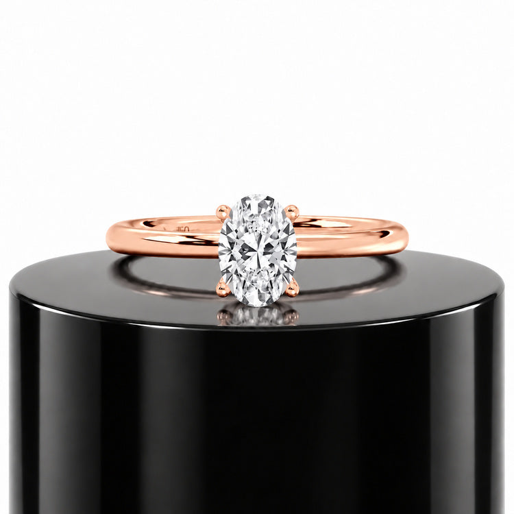 Oval Solitaire Ring