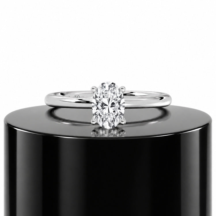 Oval Solitaire Ring