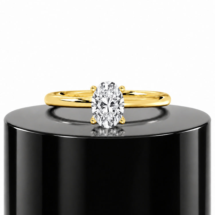 Oval Solitaire Ring