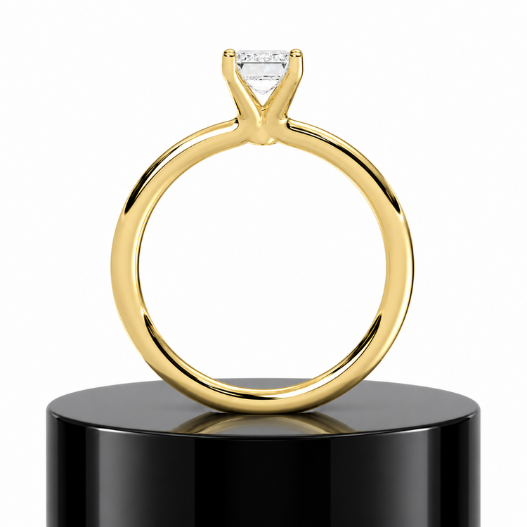 Emerald Solitaire Ring