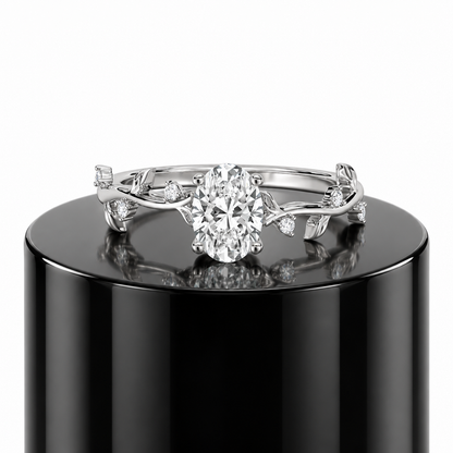 Botanical Oval Engagement Ring