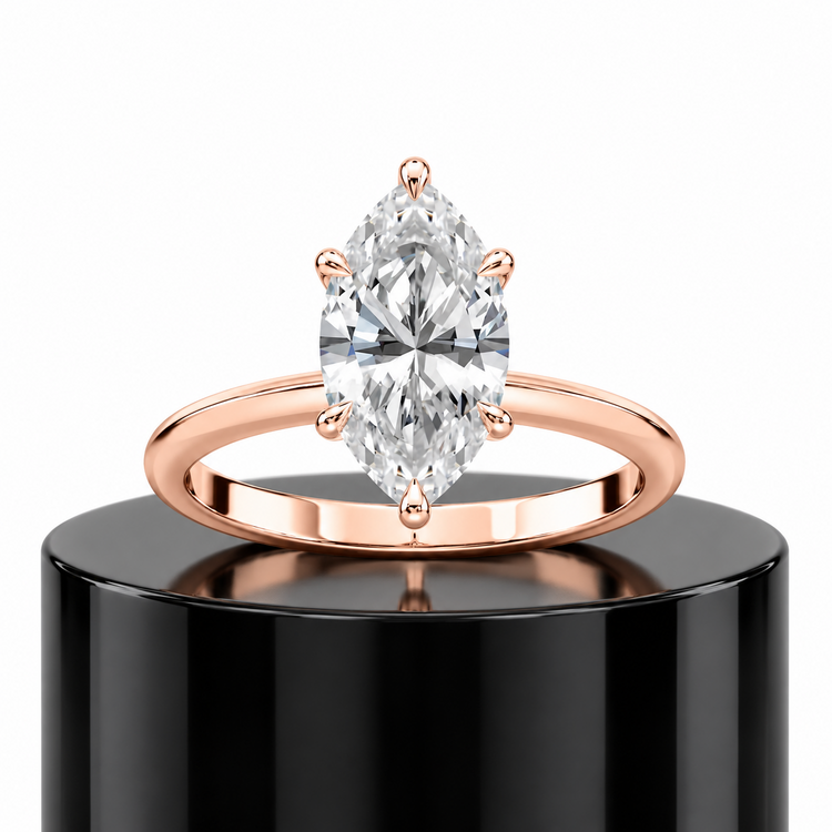 2ct Marquise Solitaire Ring